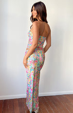 When in Rome Multi Floral Maxi Skirt Image