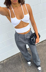 Scout White Crop Top Image