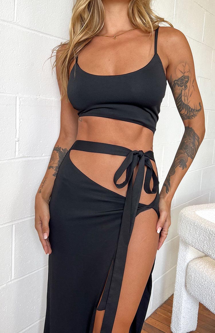 Wild Night Black Maxi Dress Image