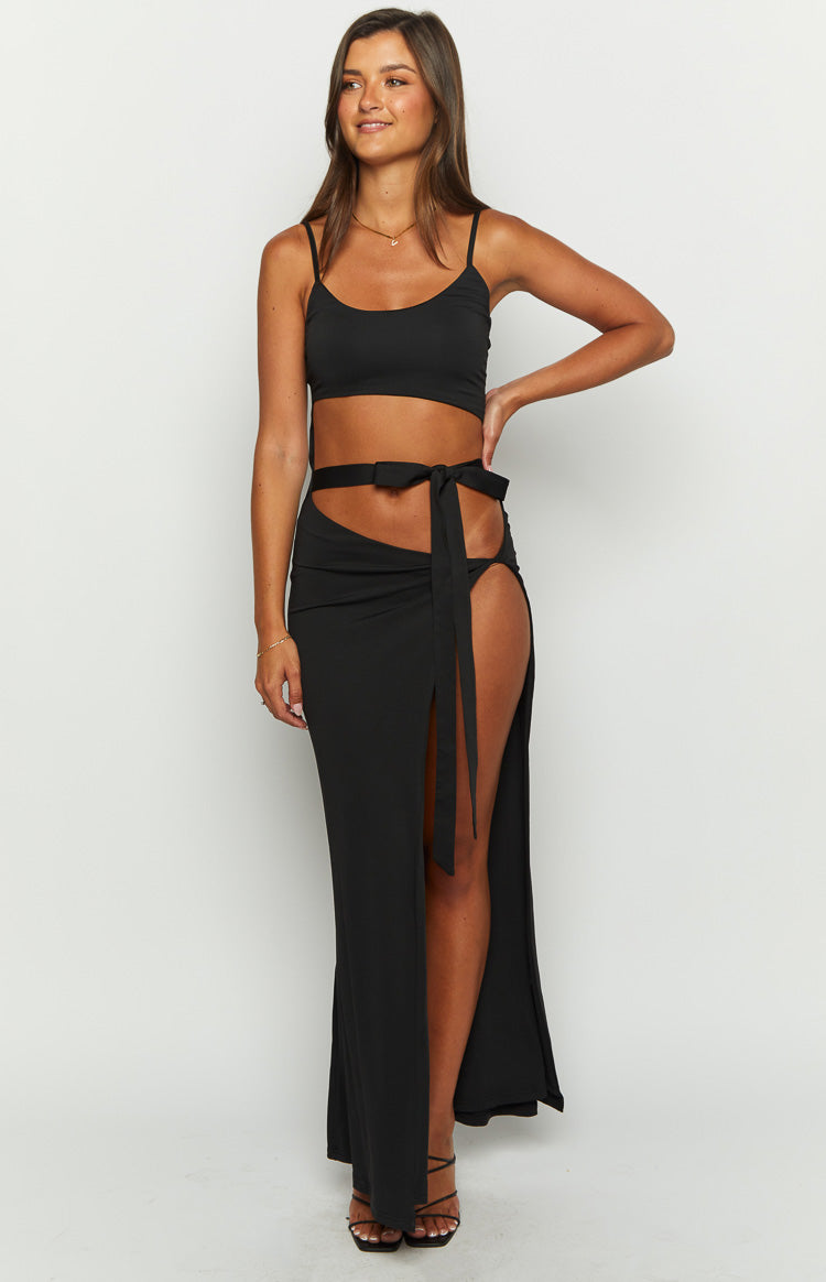 Wild Night Black Maxi Dress Image