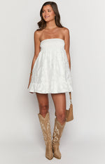 Wiley White Strapless Mini Dress Image