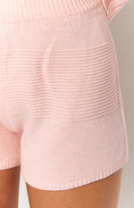 Winslee Pink Knit Shorts Image