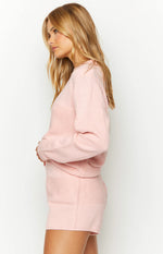 Winslee Pink Long Sleeve Knit Top Image