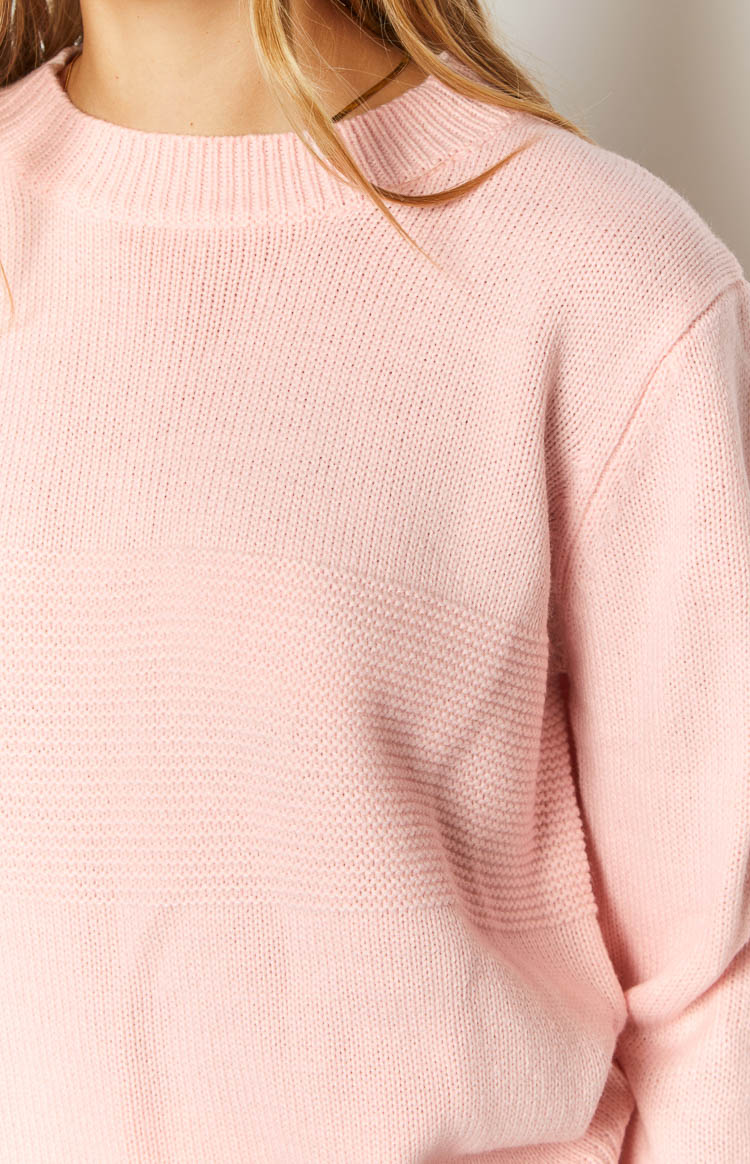 Winslee Pink Long Sleeve Knit Top Image