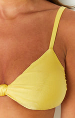 9.0 Swim Halle Yellow Knot Bikini Bottom Image