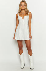 Yolanda White Mini Dress Image