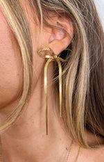 Zenith Gold Bow Earrings Image