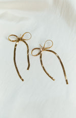 Zenith Gold Bow Earrings (FREE over $130) Image