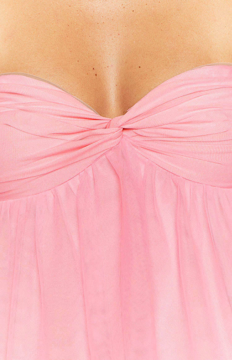 Amba Pink Strapless Mini Dress Image