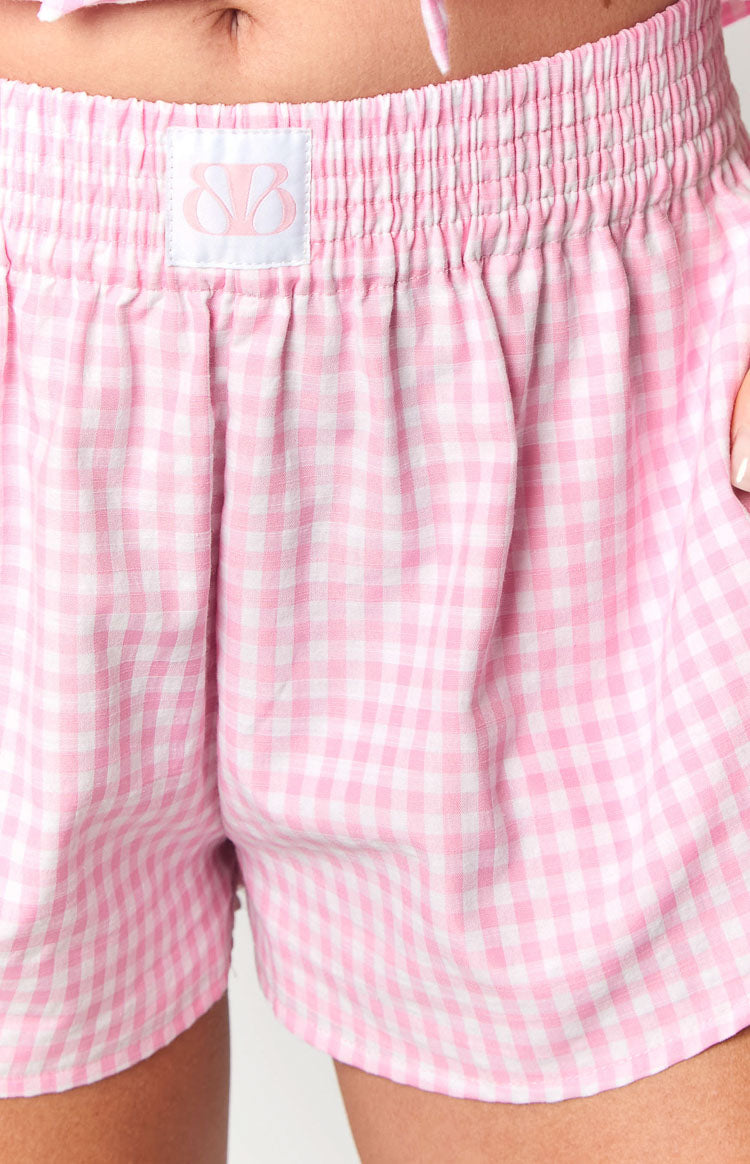 Baxter Pink Gingham Shorts Image