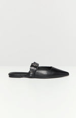 Billini Halsy Black Mules Image