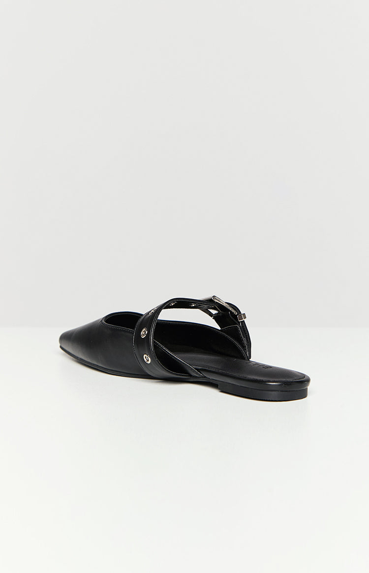 Billini Halsy Black Mules Image