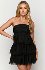 Birthday Girl Black Mini Party Dress Image