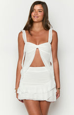 Caspian White Chiffon Top Image