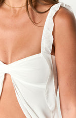 Caspian White Chiffon Top Image