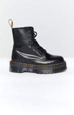 Dr. Martens Jadon 8 Eye Boot Black Polish Smooth Image