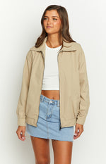 Gabbi Fawn Windbreaker Bomber Jacket Image