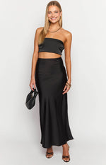 Genevieve Black Maxi Skirt Image