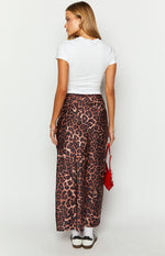 Genevieve Leopard Print Maxi Skirt Image