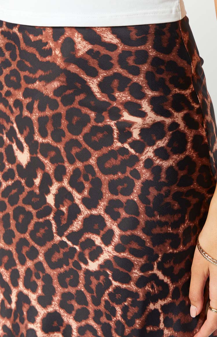 Genevieve Leopard Print Maxi Skirt Image