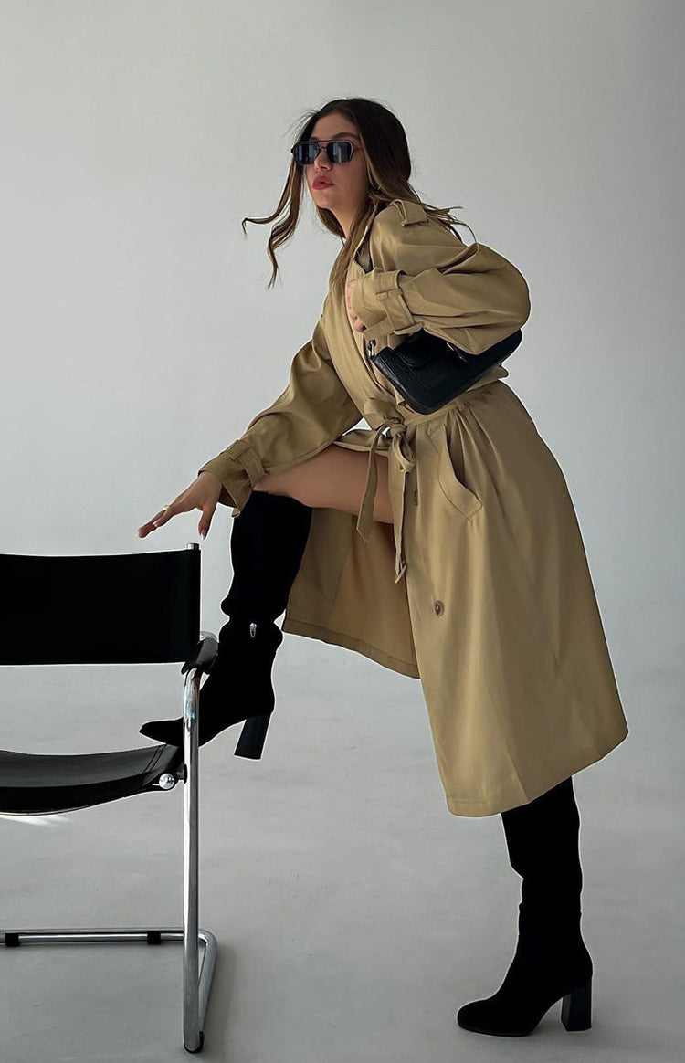 Giselle Beige Trench Coat Image