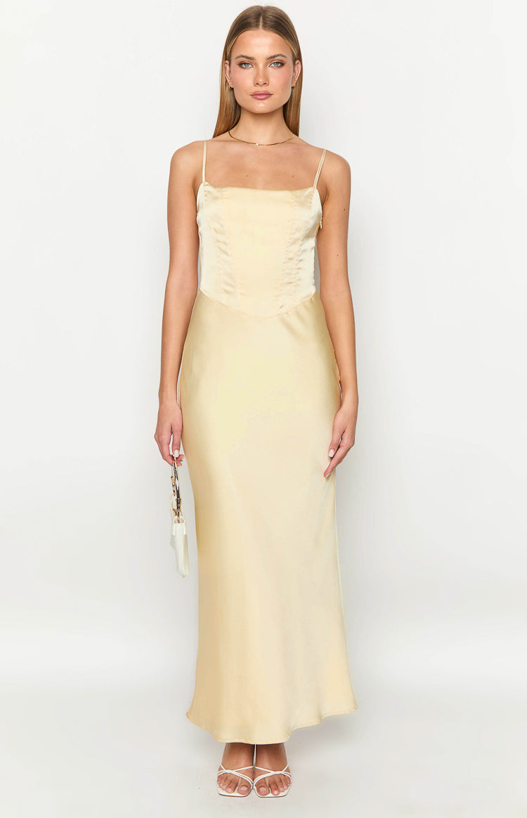 Heartbeat Yellow Maxi Dress Image