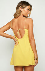 Isabel Yellow Mini Dress Image