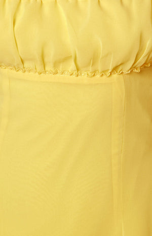 Isabel Yellow Mini Dress