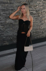 Jacqulin Black Maxi Skirt Image