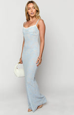 Kata Blue Lace Maxi Dress Image