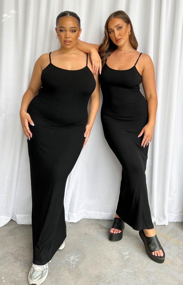 Melrose Black Maxi Dress Image