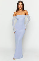 Odette Lilac Long Sleeve Formal Maxi Dress