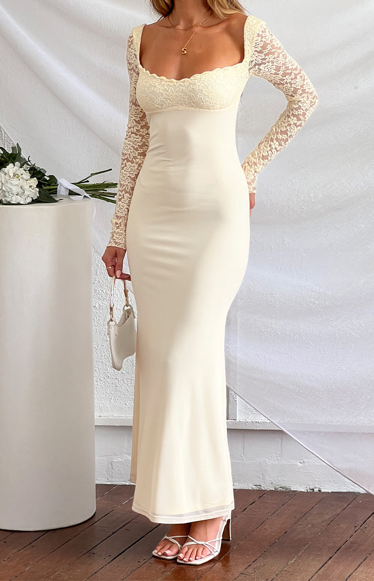 Orlanda Cream Maxi Dress Image