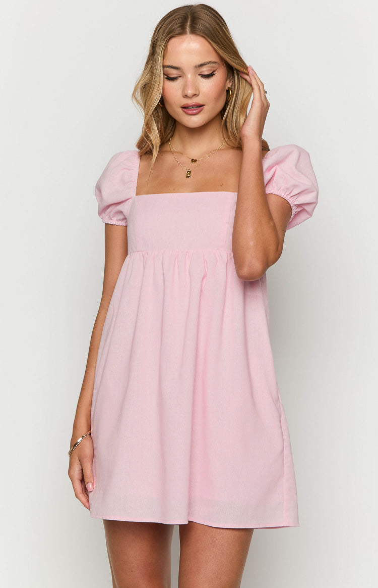 Radient Pink Mini Dress Image