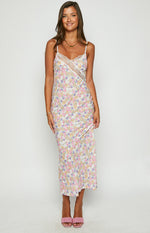 The Exclusive White Floral Lace Maxi Dress Image