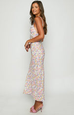 The Exclusive White Floral Lace Maxi Dress Image