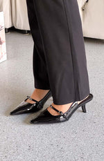 Therapy Parlour Black Patent Heels Image