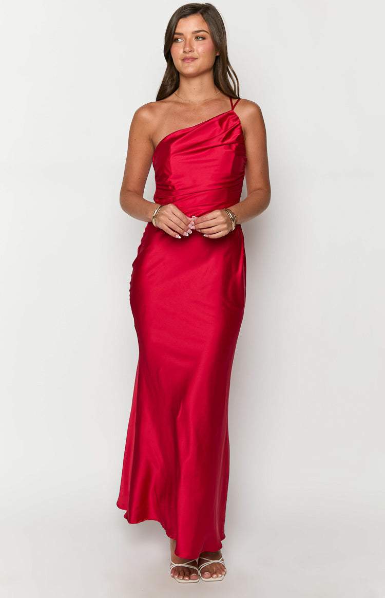 Tina Red Formal Maxi Dress Image