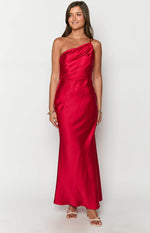 Tina Red Formal Maxi Dress Image