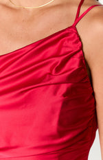 Tina Red Formal Maxi Dress Image