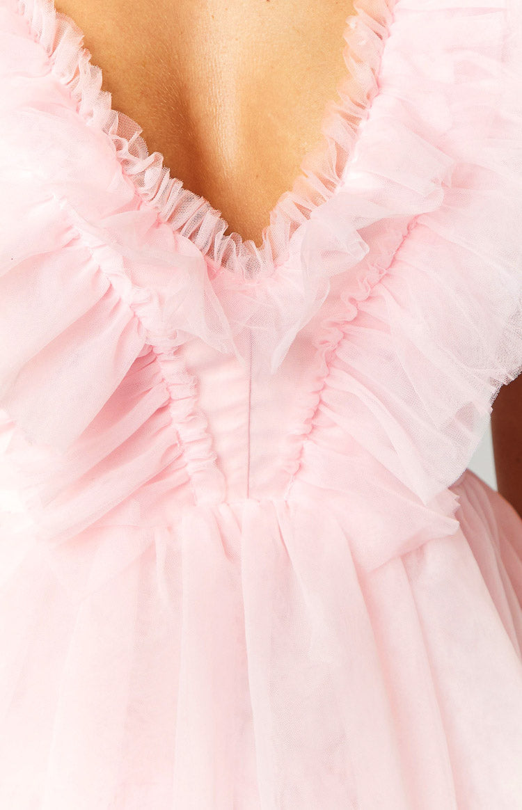 Tori Pink Tulle Mini Dress Image