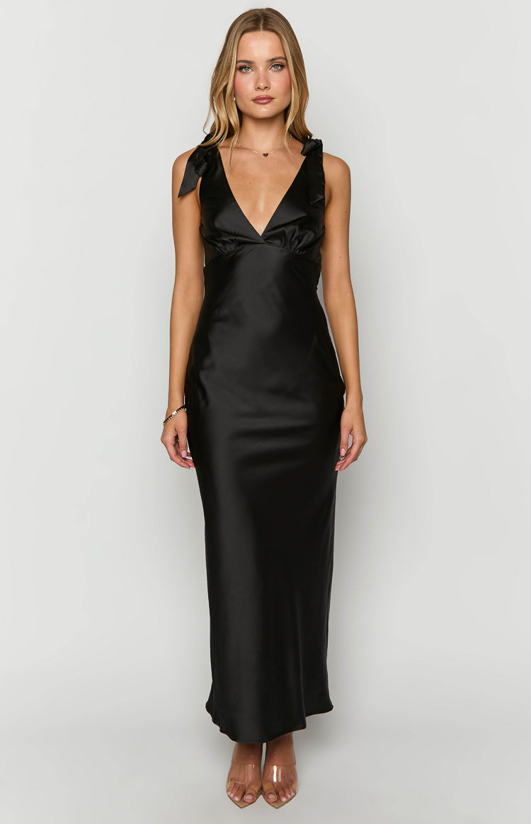 Val Black Maxi Dress Image