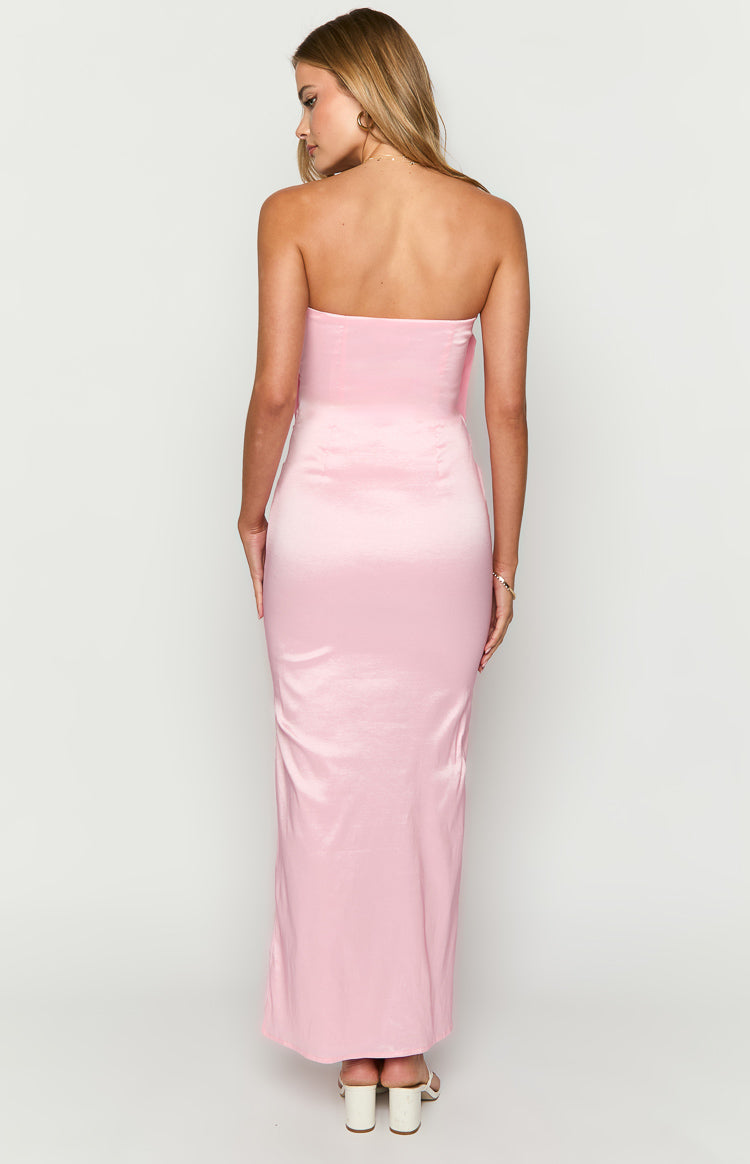 Viar Pink Bow Maxi Dress Image