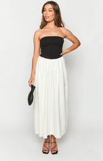 Wakerley Black Contrast Strapless Maxi Dress Image