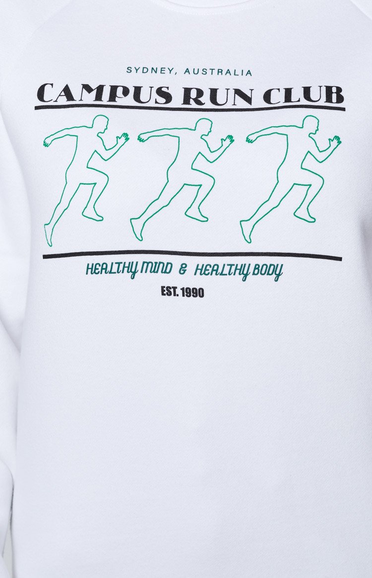 BB Run Club White Sweater Image