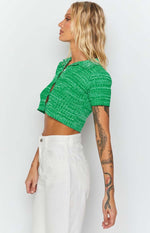 Beth Knit Polo Green Image