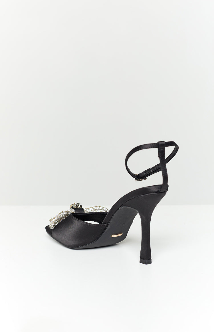 Billini Elarni Black Satin Heel Image