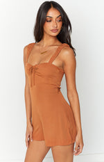 Calla Brown Utility Playsuit Image