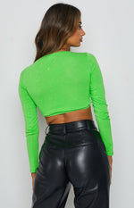 Camello Long Sleeve Crop Green Image