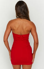 Carminia Red Mini Dress Image